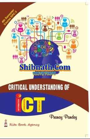 B.Ed 4th Semester Book Critical Understanding of ICT by Pranay Pandey Rita Publication